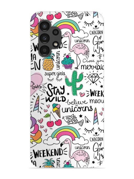 Unicorn Ice Cream Snap Case for Samsung Galaxy A32 (4G) Zapvi