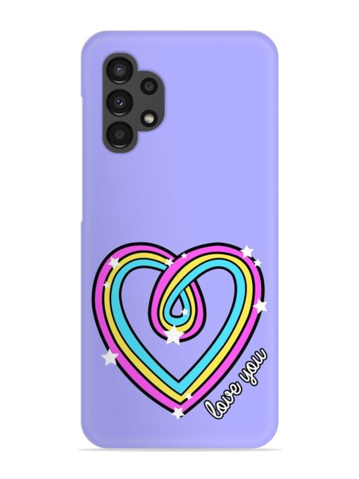 Colorful Rainbow Heart Snap Case for Samsung Galaxy A32 (4G)