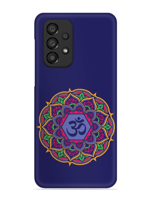 Om Mandala Art Blue Snap Case for Samsung Galaxy A33 (5G) Zapvi