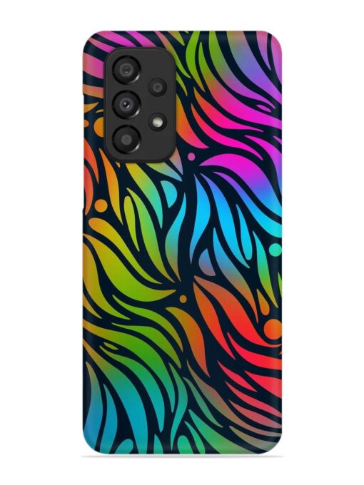 Abstract Leaf Design Snap Case for Samsung Galaxy A33 (5G) Zapvi