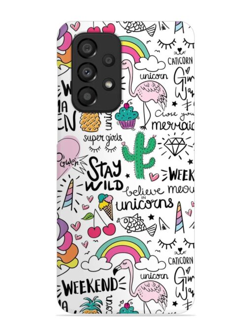 Unicorn Ice Cream Snap Case for Samsung Galaxy A33 (5G)