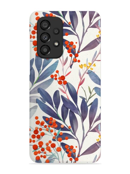 Seamless Floral Pattern Snap Case for Samsung Galaxy A33 (5G) Zapvi