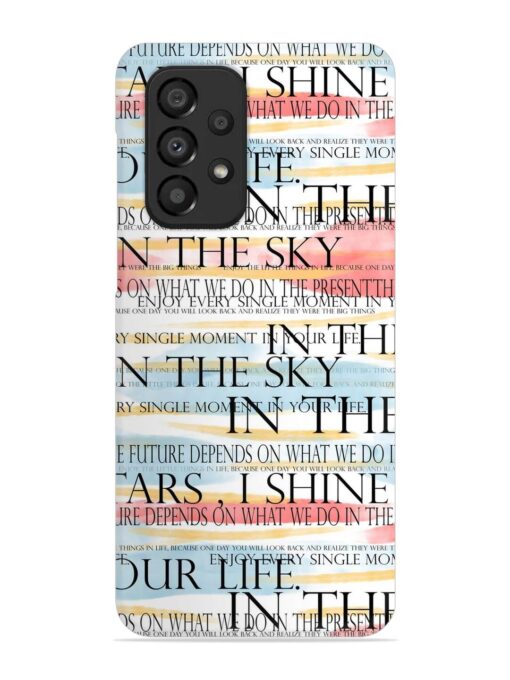 Seamless Slogans Pattern Snap Case for Samsung Galaxy A33 (5G)