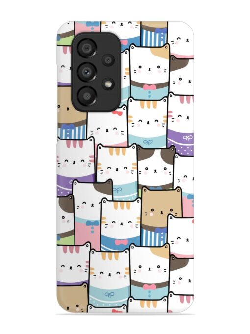 Cute Adorable Cat Snap Case for Samsung Galaxy A33 (5G) Zapvi