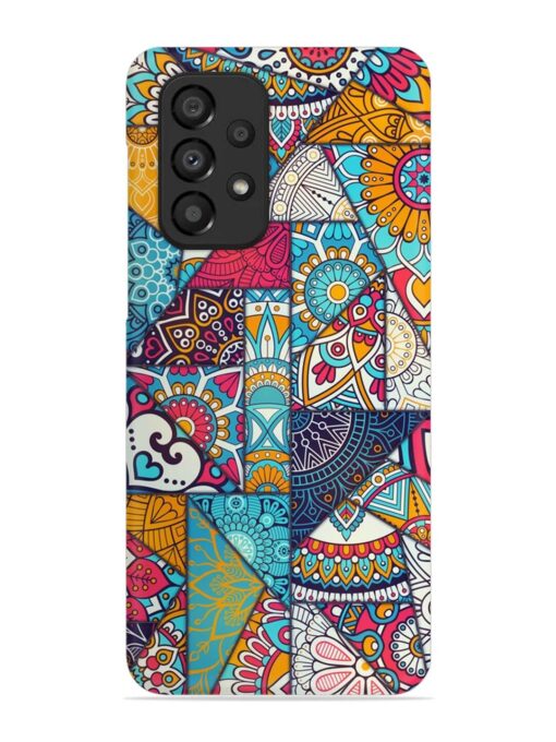 Patchwork Pattern Vintage Snap Case for Samsung Galaxy A33 (5G) Zapvi