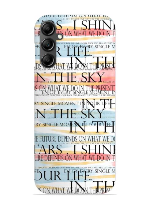 Seamless Slogans Pattern Snap Case for Samsung Galaxy A34 (5G)