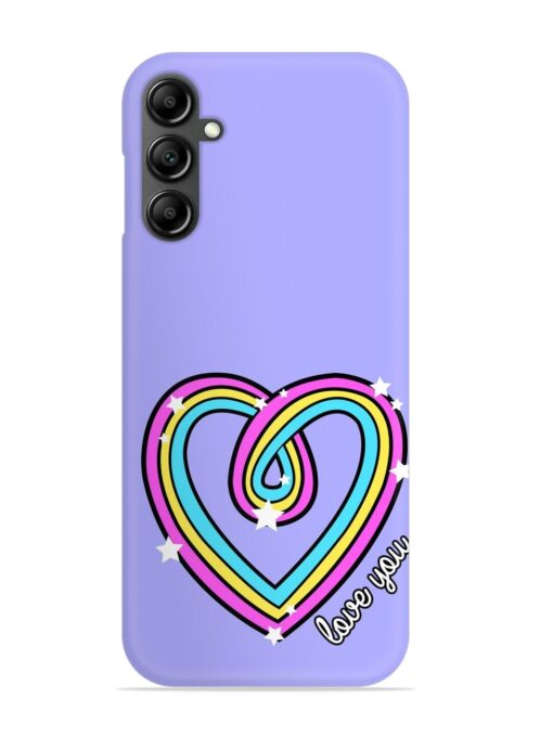 Colorful Rainbow Heart Snap Case for Samsung Galaxy A34 (5G)