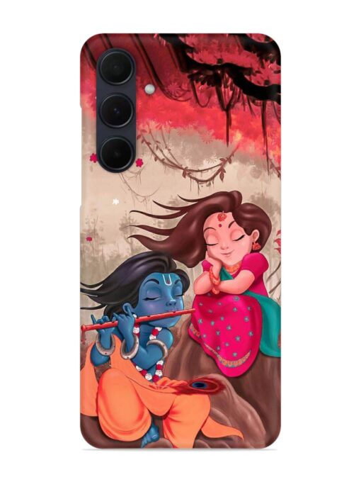 Radhe Krishna Water Art Snap Case for Samsung Galaxy A35 (5G) Zapvi