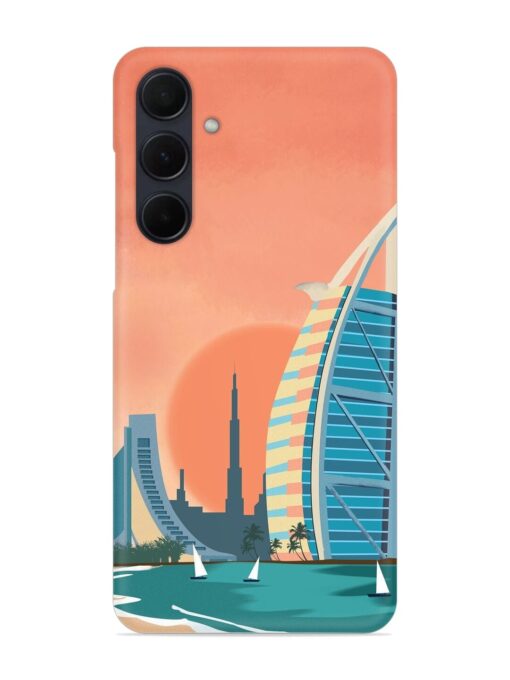 Dubai Architectural Scenery Snap Case for Samsung Galaxy A35 (5G) Zapvi