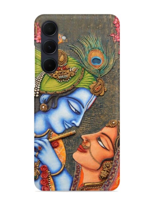 Lord Radha Krishna Flute Art Snap Case for Samsung Galaxy A35 (5G) Zapvi