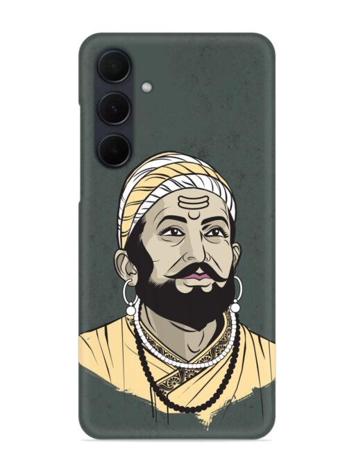 Shivaji Maharaj Vector Art Snap Case for Samsung Galaxy A35 (5G) Zapvi