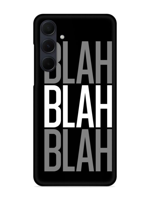 Blah Blah Blah Wallpaper Snap Case for Samsung Galaxy A35 (5G) Zapvi