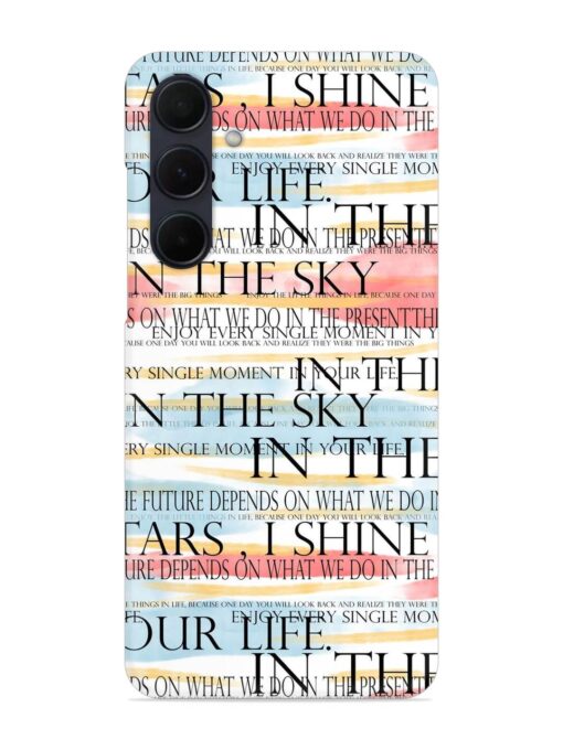 Seamless Slogans Pattern Snap Case for Samsung Galaxy A35 (5G) Zapvi