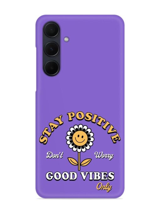 Retro Positive Flower Snap Case for Samsung Galaxy A35 (5G)