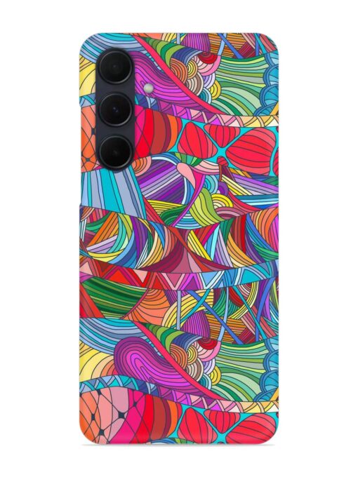 Seamless Patterns Hand Drawn Snap Case for Samsung Galaxy A35 (5G) Zapvi