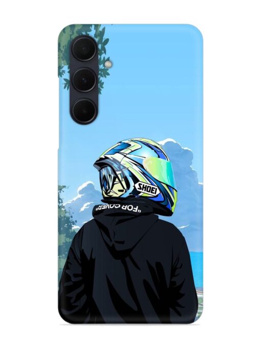 Rider With Helmet Snap Case for Samsung Galaxy A35 (5G) Zapvi