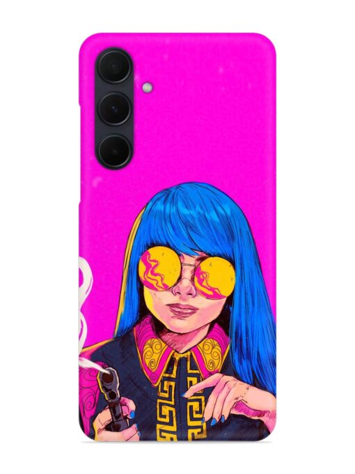 Aesthetic Anime Girl Snap Case for Samsung Galaxy A35 (5G) Zapvi