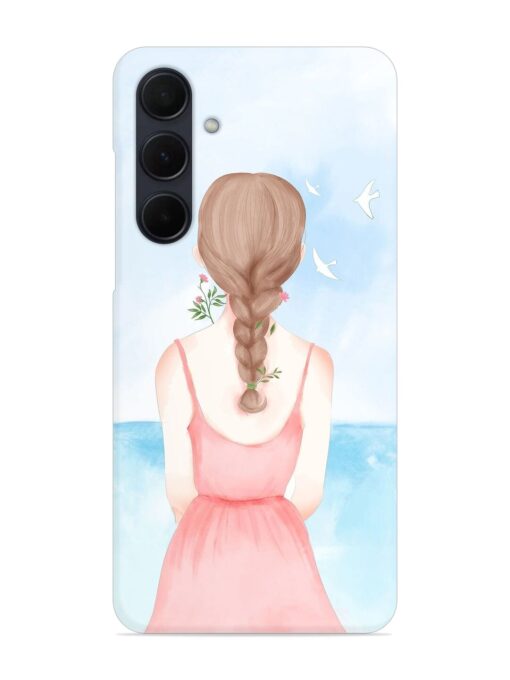 Watercolor Girl Vector Snap Case for Samsung Galaxy A35 (5G)