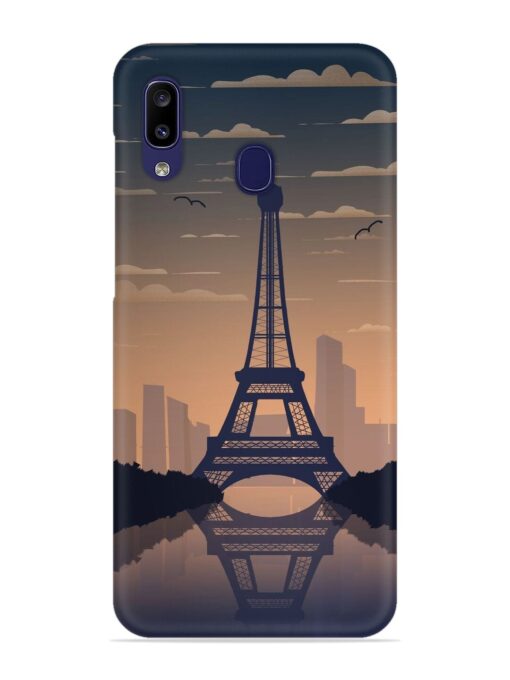 France Paris Eiffel Tower Gradient Snap Case for Samsung Galaxy A40 Zapvi