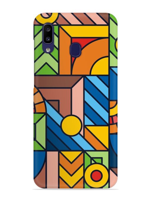 Colorful Geometric Snap Case for Samsung Galaxy A40 Zapvi