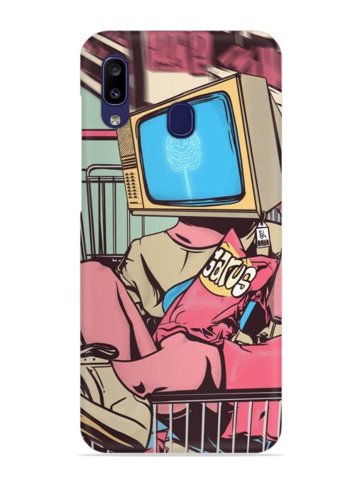 Toaster Oven Head Snap Case for Samsung Galaxy A40 Zapvi