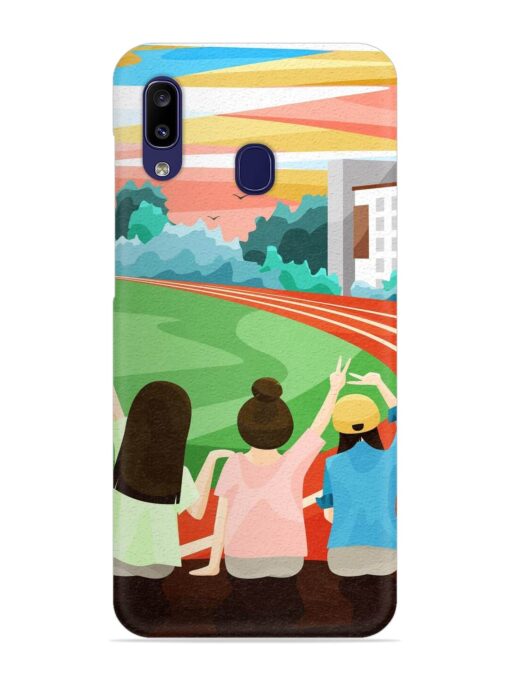 School Playground Snap Case for Samsung Galaxy A40 Zapvi