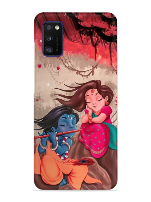 Radhe Krishna Water Art Snap Case for Samsung Galaxy A41 Zapvi