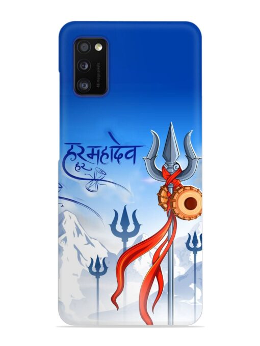 Har Har Mahadev Trishul Snap Case for Samsung Galaxy A41 Zapvi