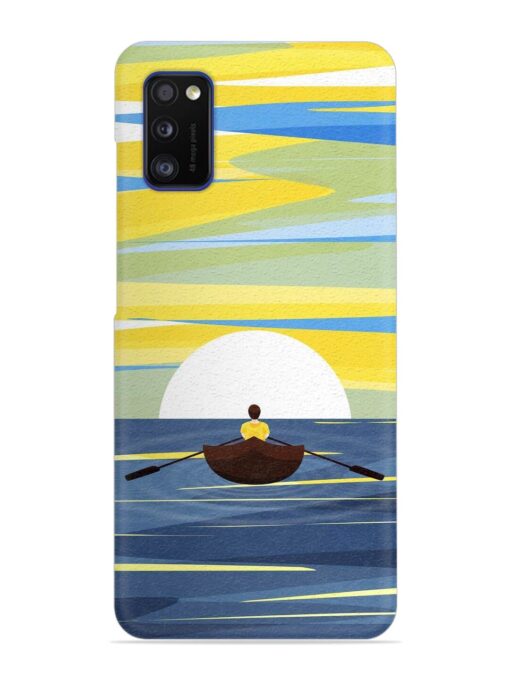 Rowing Person Ferry Paddle Snap Case for Samsung Galaxy A41 Zapvi