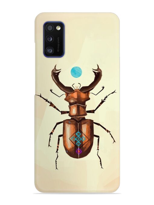 Stag Beetle Vector Snap Case for Samsung Galaxy A41 Zapvi