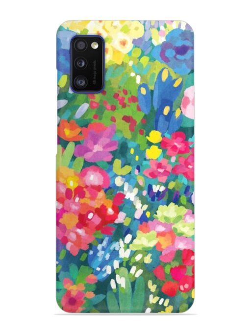 Watercolor Flower Art Snap Case for Samsung Galaxy A41 Zapvi