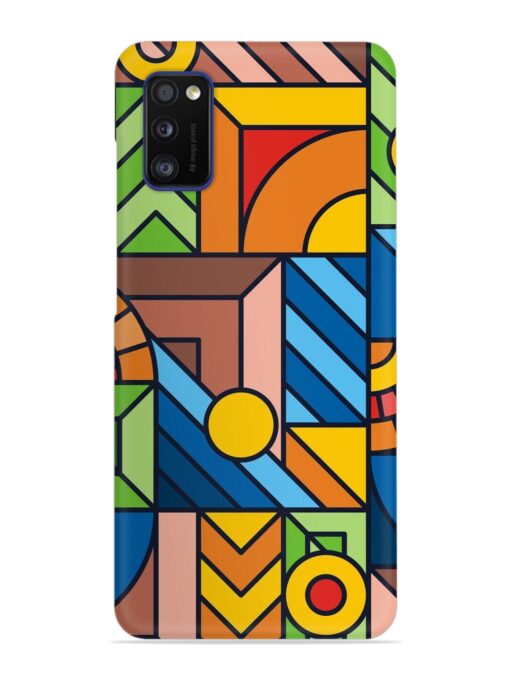 Colorful Geometric Snap Case for Samsung Galaxy A41 Zapvi