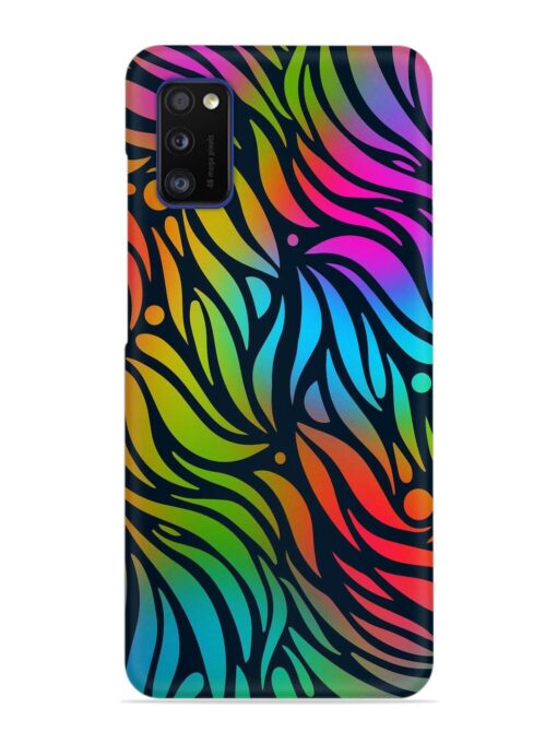 Abstract Leaf Design Snap Case for Samsung Galaxy A41 Zapvi