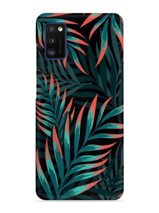 Green Leaf Art Snap Case for Samsung Galaxy A41 Zapvi