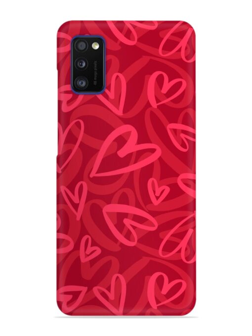 Seamless Romantic Pattern Snap Case for Samsung Galaxy A41 Zapvi