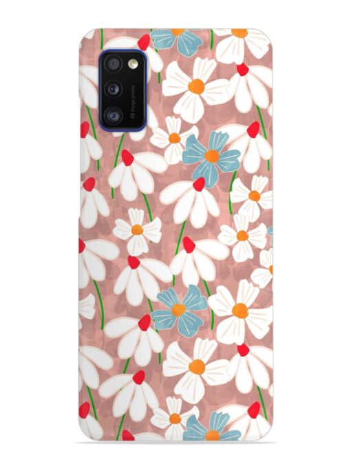 Abstract Petal Flowers Snap Case for Samsung Galaxy A41 Zapvi