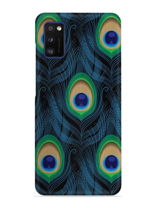 Seamless Pattern Peacock Snap Case for Samsung Galaxy A41 Zapvi