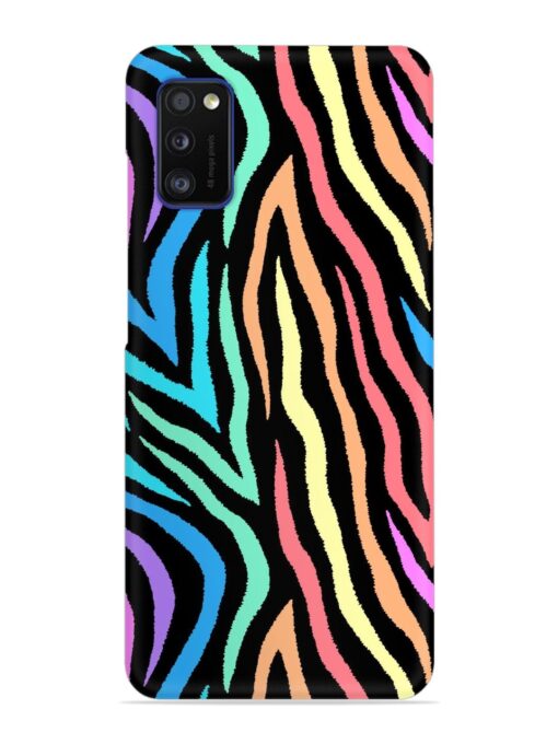 Colorful Abstract Zebra Snap Case for Samsung Galaxy A41 Zapvi