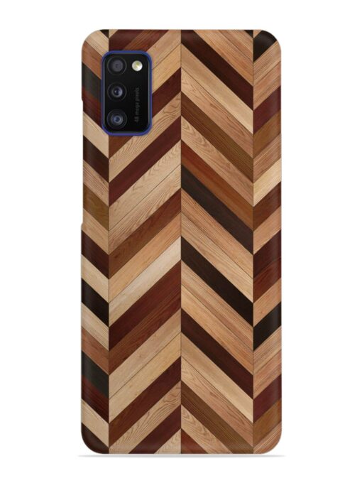 Seamless Wood Parquet Snap Case for Samsung Galaxy A41 Zapvi