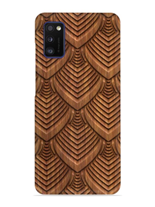 Carved Pattern On Snap Case for Samsung Galaxy A41 Zapvi