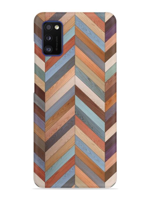 Seamless Wood Parquet Snap Case for Samsung Galaxy A41 Zapvi