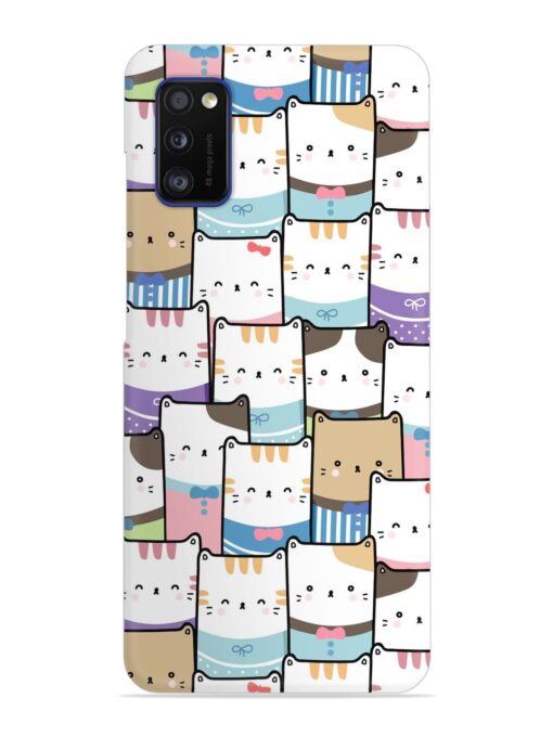 Cute Adorable Cat Snap Case for Samsung Galaxy A41 Zapvi