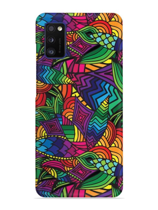 Abstract Multicolor Seamless Snap Case for Samsung Galaxy A41 Zapvi