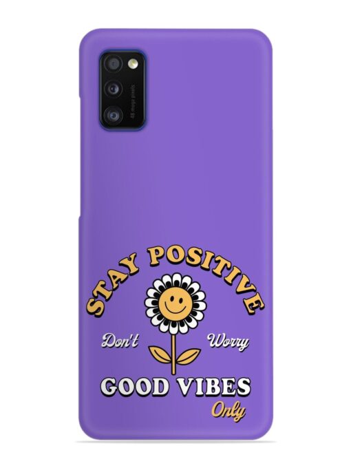 Retro Positive Flower Snap Case for Samsung Galaxy A41 Zapvi