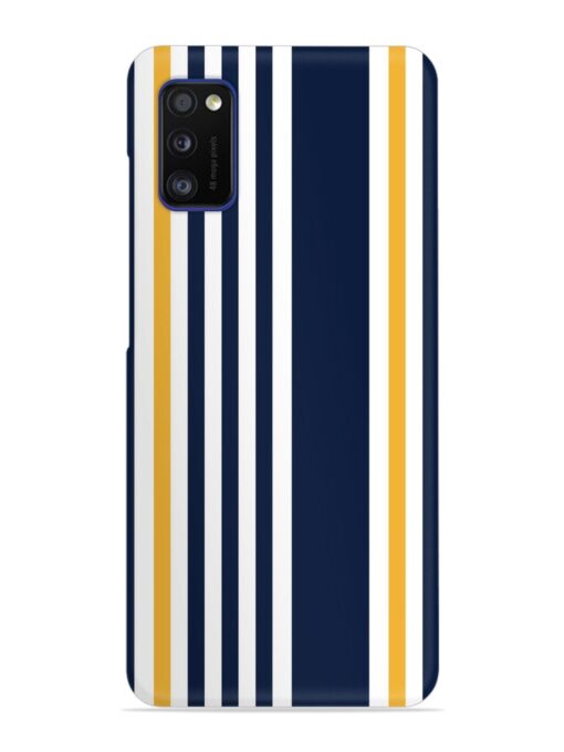 Seamless Stripe Pattern Snap Case for Samsung Galaxy A41 Zapvi