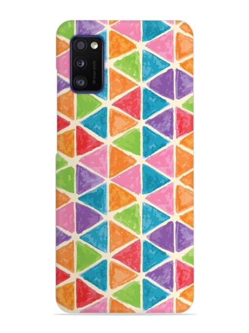 Seamless Colorful Isometric Snap Case for Samsung Galaxy A41 Zapvi