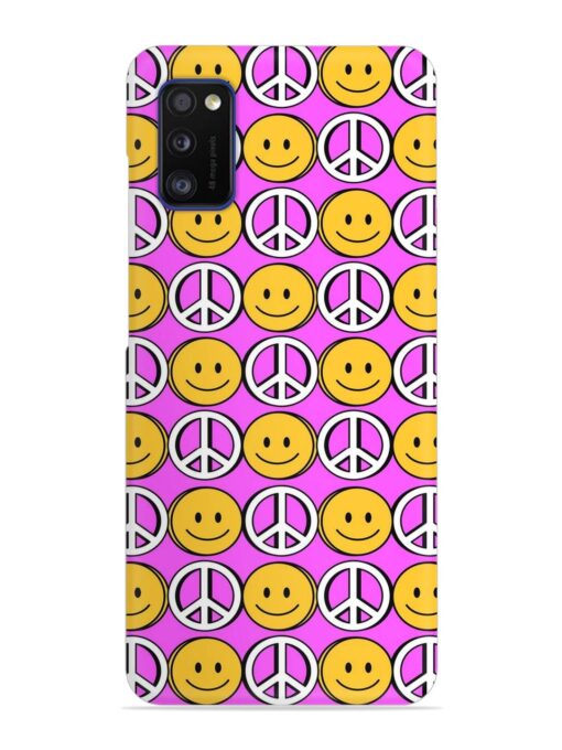 Smiley Face Peace Snap Case for Samsung Galaxy A41 Zapvi