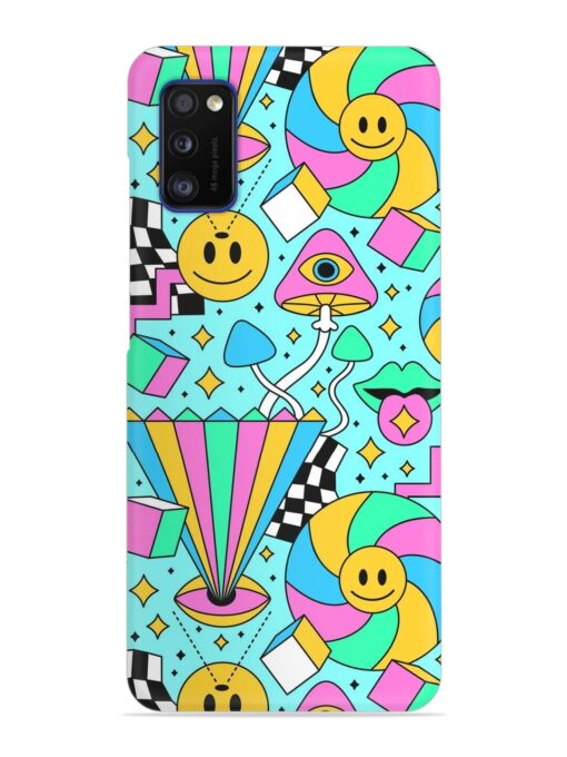 Trippy Rainbow 60S Snap Case for Samsung Galaxy A41 Zapvi