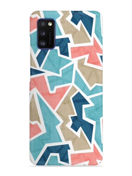 Vintage Geometric Triangle Snap Case for Samsung Galaxy A41 Zapvi