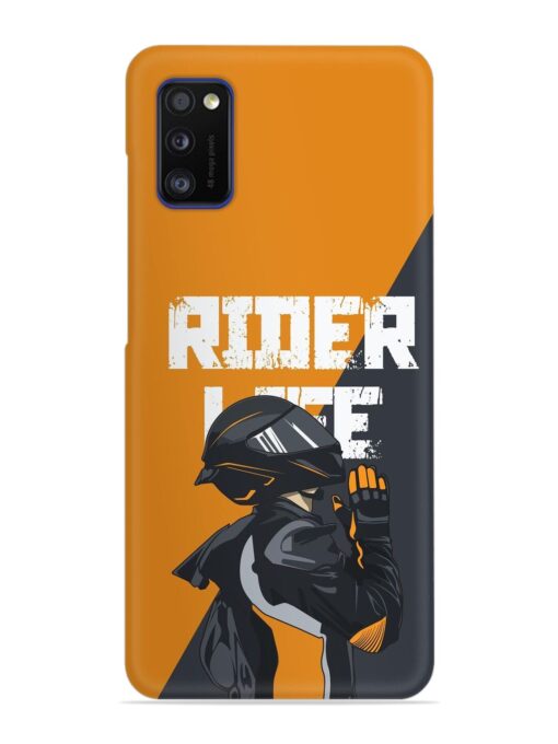 Rider Life Snap Case for Samsung Galaxy A41 Zapvi